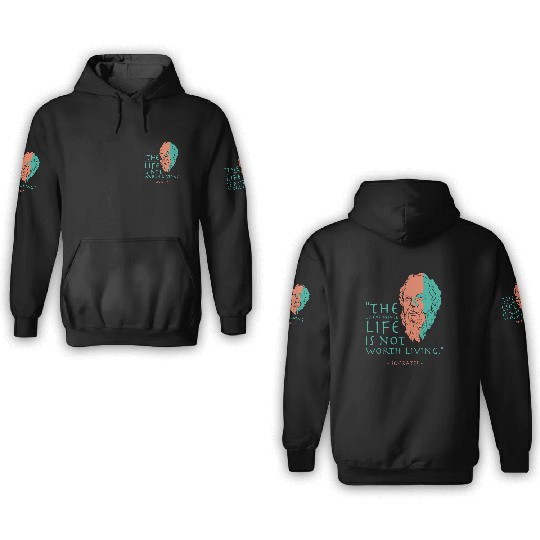 Socrates Stoic Philosophy Quote 3D Hoodies
