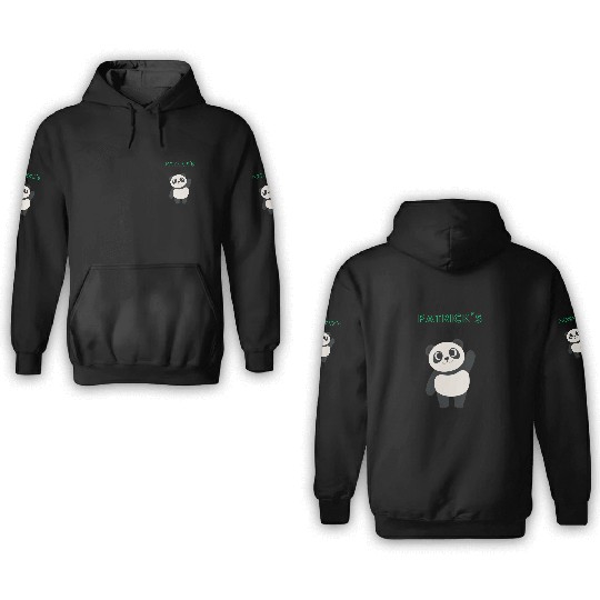 Panda St Patricks Day 3D Hoodies
