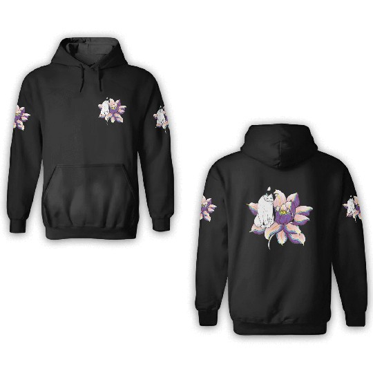 Lotus Cat 3D Hoodies