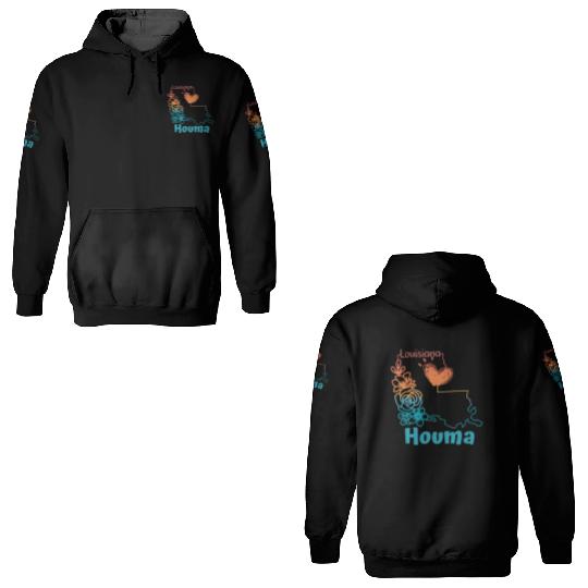 I love my home town Houma Louisiana 3D Hoodies