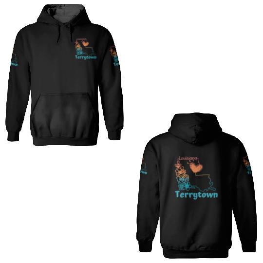 I love my home town Terrytown Louisiana 3D Hoodies
