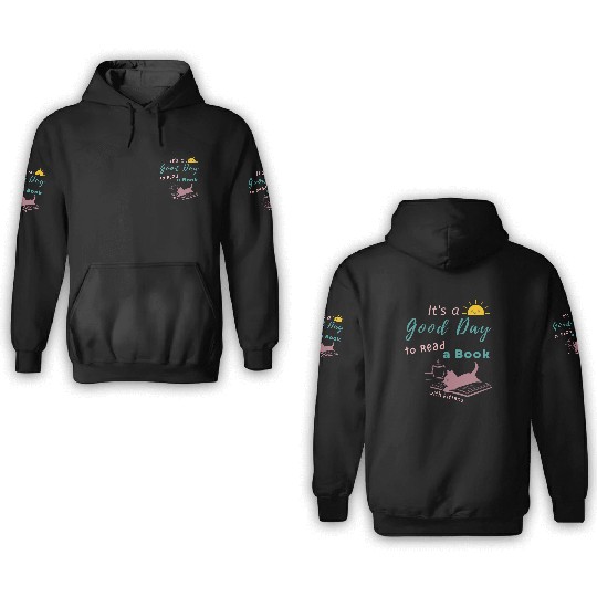 Good Day to Read Drink Coffee playing with Kittens 3D Hoodies