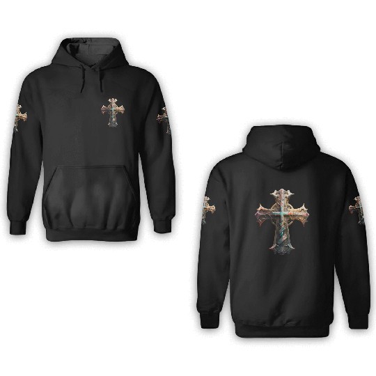 Jesus Cross Painting 3D Hoodies
