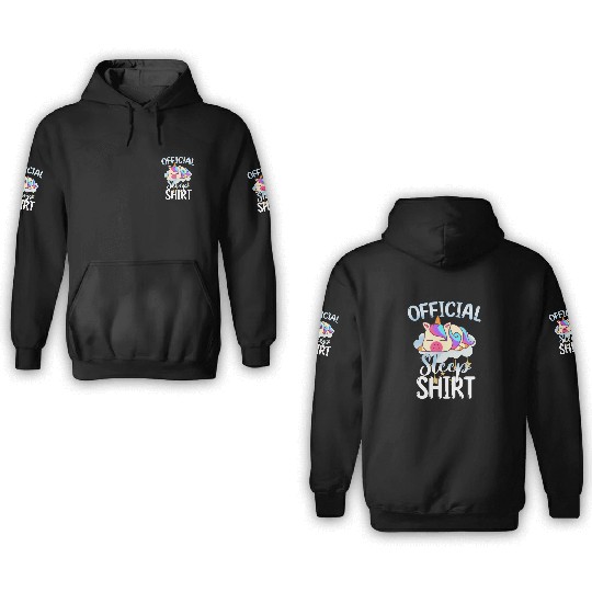 Official Sleep 3D Hoodies Unicorn