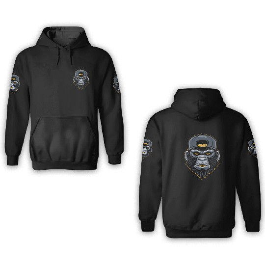Gorilla 3D Hoodies