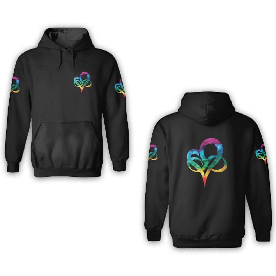 LGBTQ Rainbow Heart Pride Heart Gift LGBTQ+ 3D Hoodies