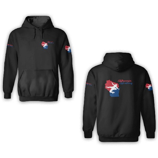 Wisconsin Wrestling 3D Hoodies