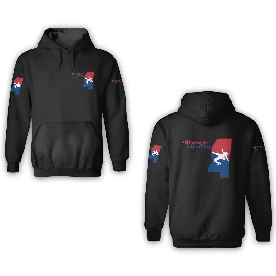 Mississippi Wrestling 3D Hoodies