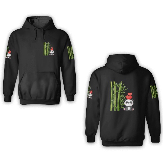 Bamboo Panda 3D Hoodies