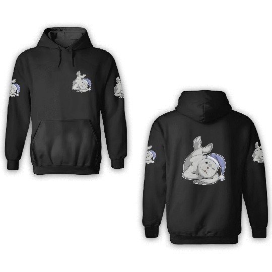 Seal Sleeping Nightcap 3D Hoodies
