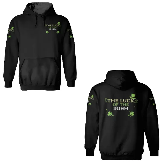The luck of the Irish 3D Hoodies