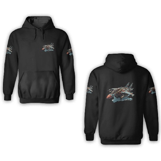FIghter jet 3D Hoodies
