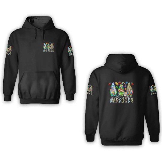 Autism Teacher Of Warriors 3D Hoodies