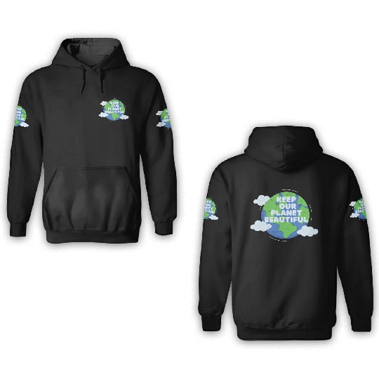Save The Earth Its The Only Planet With Cat 3D Hoodies