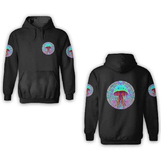 Glowing Jellyfish 3D Hoodies