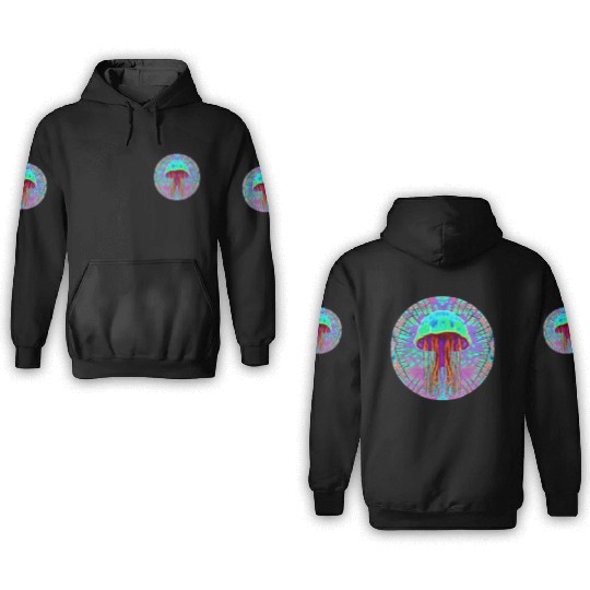 Glowing Jellyfish 3D Hoodies
