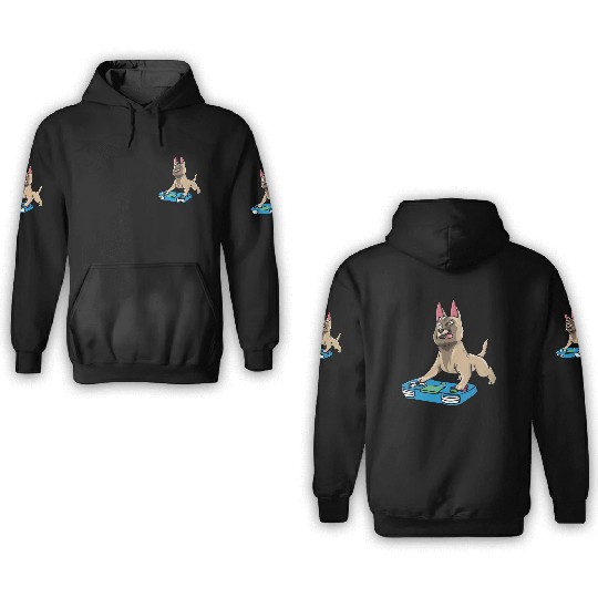 Belgian Malinois Gaming Kawaii Gamer Dog Lover 3D Hoodies