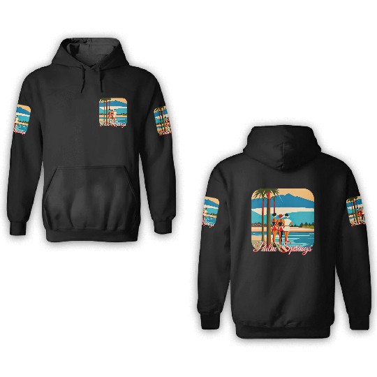 Palm Springs Swim Club 3D Hoodies