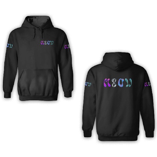 meow kitty 3D Hoodies
