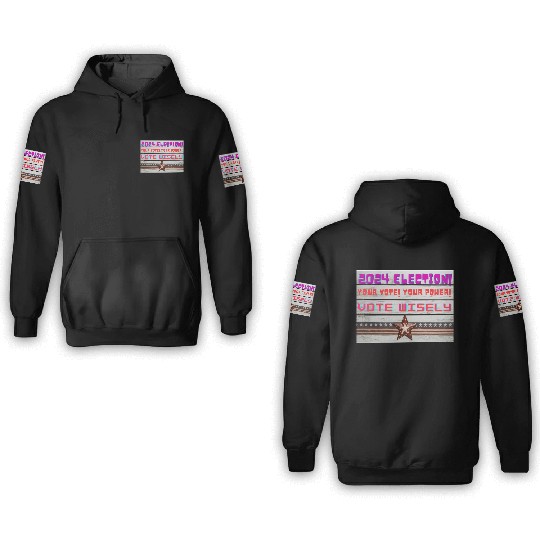 US Election Design 3D Hoodies