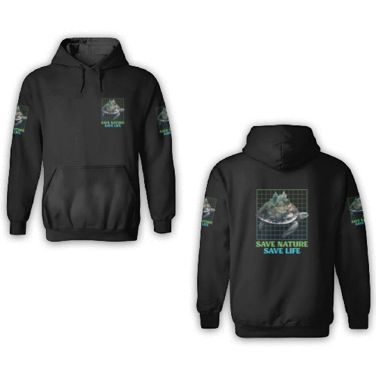 Save Nature protected species Environment 3D Hoodies