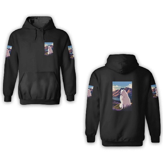 Samoyed Nature 3D Hoodies