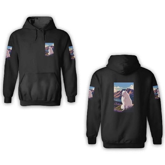 Samoyed Nature 3D Hoodies