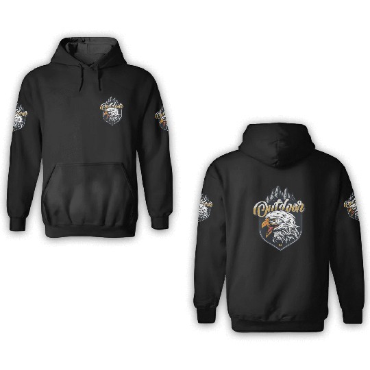 Black White Minimalist Store 3D Hoodies