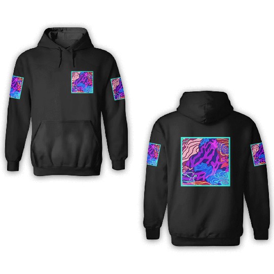 Ocean Nature Painting 3D Hoodies