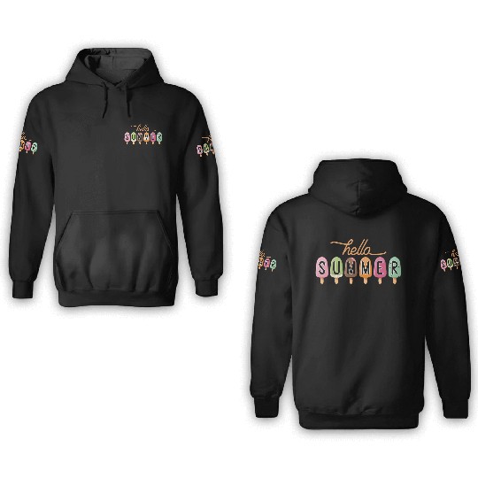 Ice Cream Design For Summer Lover 3D Hoodies