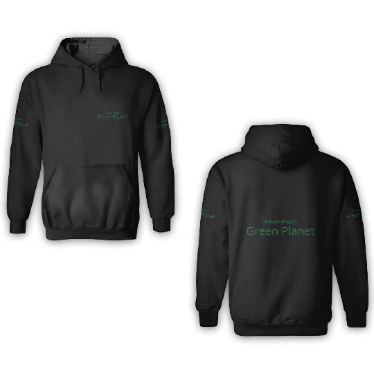 Green Planet 3D Hoodies