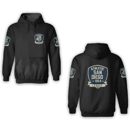 Athletic San Diego 3D Hoodies