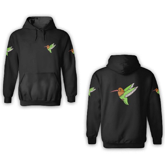 A Sweet Hummingbird 3D Hoodies