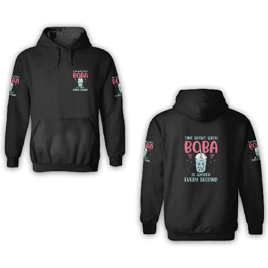 Bubble Tea Lover Boba Tea Drinker Korean Drink 3D Hoodies