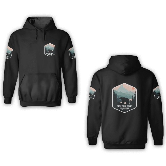 Pigeon Forge Great Smoky Mountains 3D Hoodies