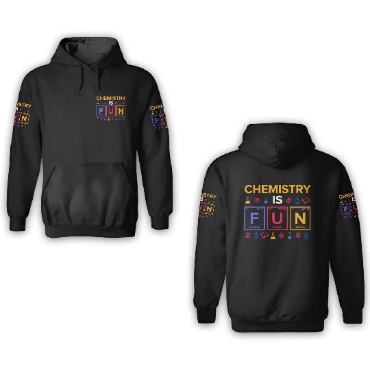Chemistry Fun Reaction 3D Hoodies