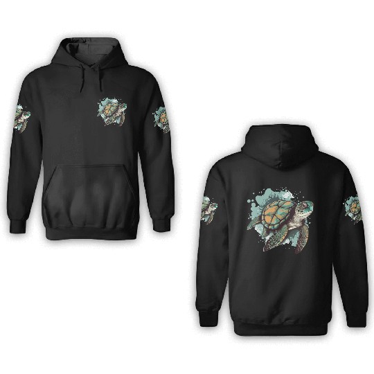 The sea turtle 3D Hoodies