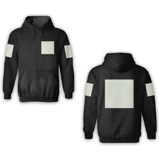 Teal Squares Pattern 3D Hoodies