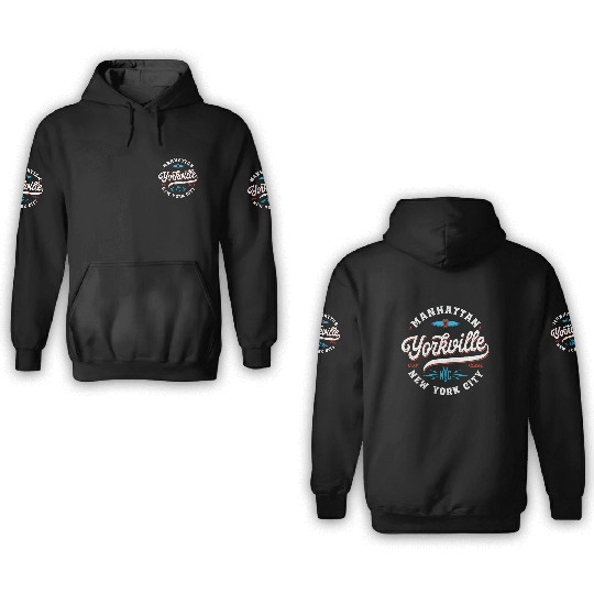 New York Manhattan Yorkville 3D Hoodies