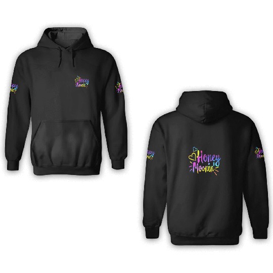 Honeymoonin 3D Hoodies Newlywed 3D Hoodies Wifey Hubby