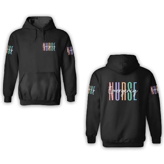 Er Nurse Emergency Room Nurse Registered Nurse 3D Hoodies