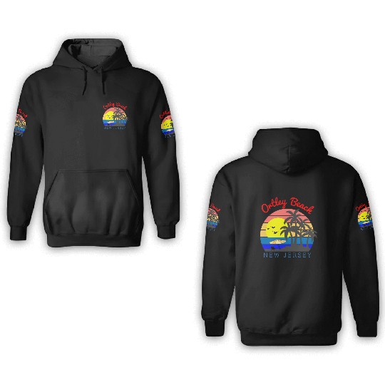 Ortley Beach New Jersey Beach Sunset 3D Hoodies