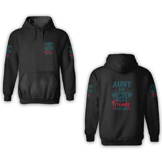 Aunt And Nephew Best Friends 3D Hoodies