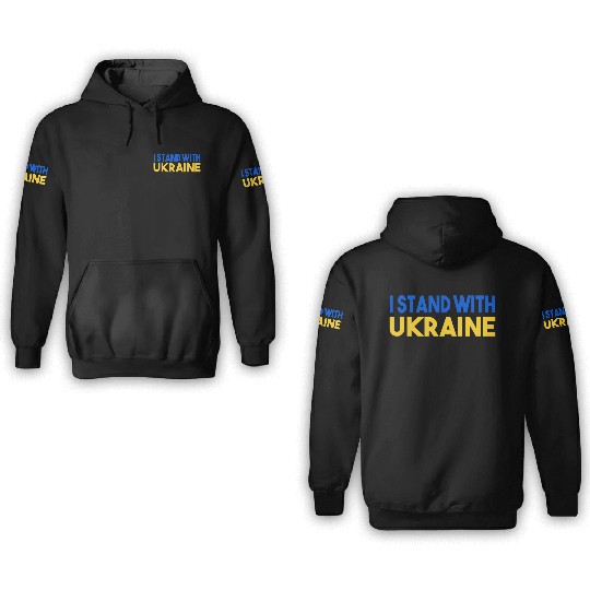 Ukraine Flag I Stand With Ukraine Mens 3D Hoodies
