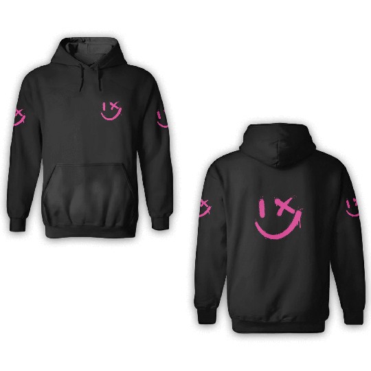 Smile Graffitti Smile Face Street Art 3D Hoodies