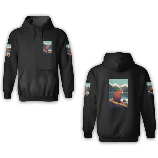 Capybara Nature Capibara 3D Hoodies