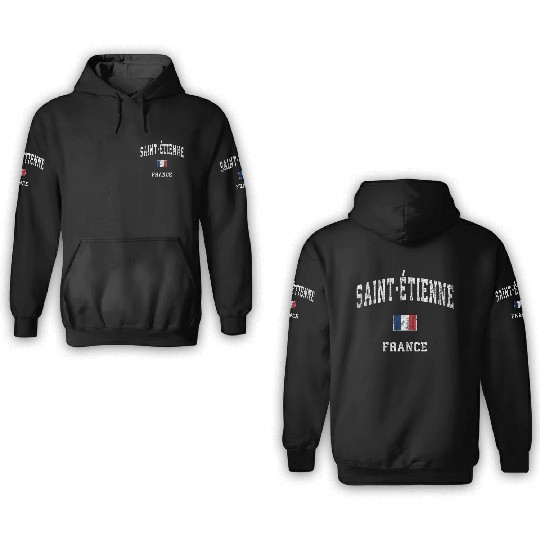 Saint Etienne France Athletic Sports 3D Hoodies