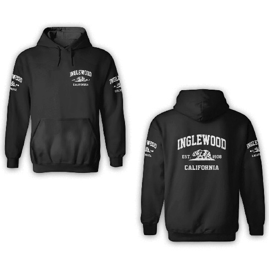 Inglewood California Ca State Athletic Style 3D Hoodies
