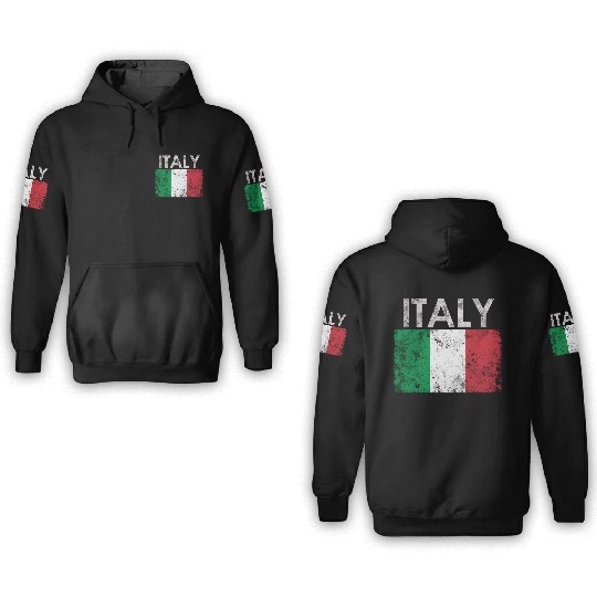 Italian Italy Flag Pride 3D Hoodies