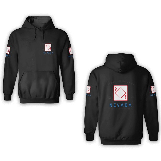 Proud To Be From NEVADA 3D Hoodies